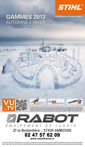 CATALOGUE AUTOMNE STIHL 2013