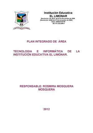 PIA TECNOLOGIA E  INFORMATICA