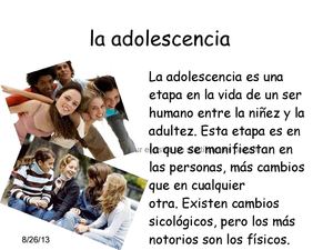 la adolescencia