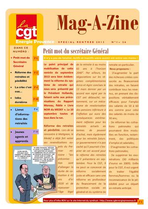 Mag-A-Zine N° 1 - 26AOUT2013