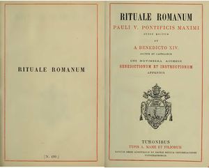 Rituale Romanum  Paulus V. (Benedictus XIV.), 1906 