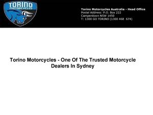 Torino Motorcycles - One Of The Trusted Motorcycle Dealers In Sydney