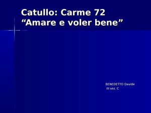 Catullo 72
