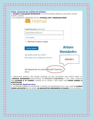 PASOS PARA CREAR UN CORREO ELECTRÓNICO EN HOTMAIL