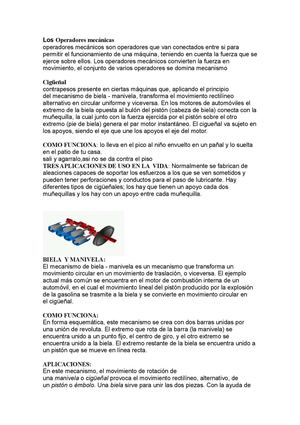 Operadores Mecánicos