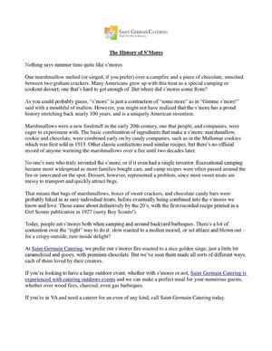 The History of S’Mores