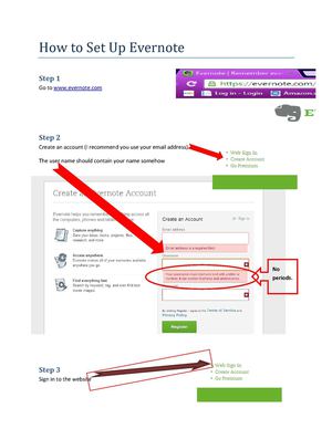 Evernote Instructions
