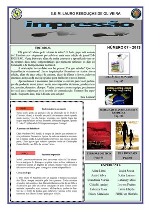 Jornal Escolar - 7ª edição