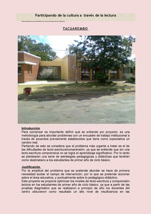 PROYECTO LICEO DE TAMBORES