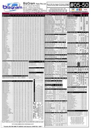Bizgram Asia 28th August Pricelist