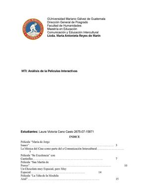 Peliculas interactivas, educación intercultural 