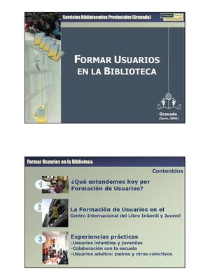 FORMACIÓN DE USUARIOS