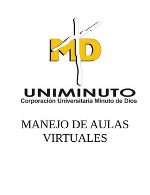 Manejo de aulas virtuales Uniminuto