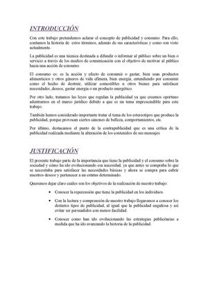 Publicidad y consumo