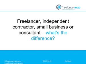 Freelancer, Contractor, Consultant or SMB? What's the difference?