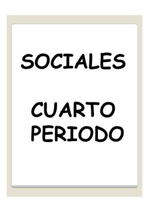 SOCIALES CUARTO PERIODO
