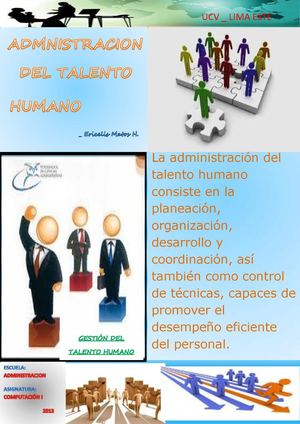 ADMINISTRACION DEL TALENTO HUMANO
