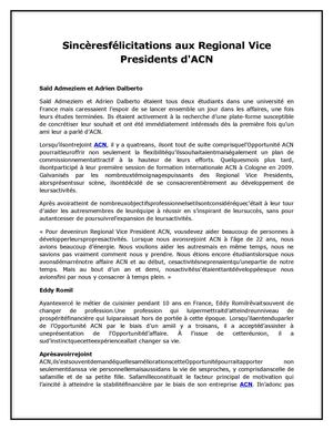 ACN Product Portfolio of Essential Household Services