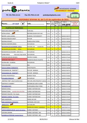 DISPONIBLE SEMANA 36