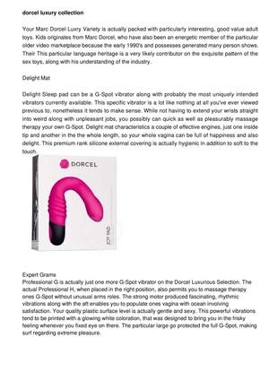 Dorcel Luxury Collection