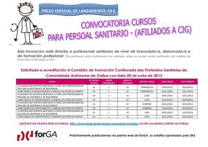 Cursos persoal sanitario