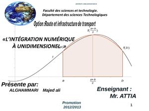 INTEGRATION NUMERIQUE