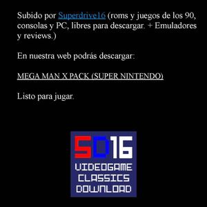 Mega Man X2 Super Nintendo Manual Instrucciones