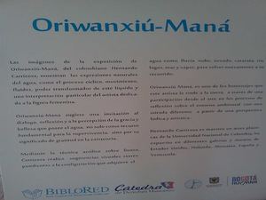 Oriwanxiú-Maná En la biblioteca del Tintal