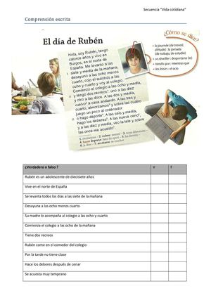 Un día en la vida de Rubén A1
