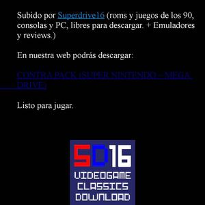 Contra III - The Alien Wars Super Nintendo Manual de Instrucciones