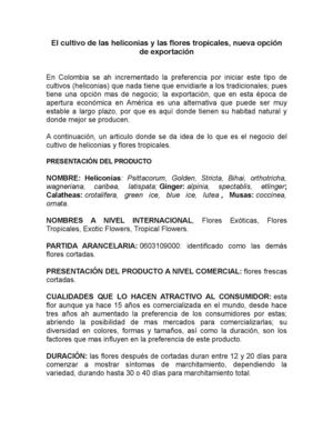 El cultivo de las heliconias y las flores tropicales