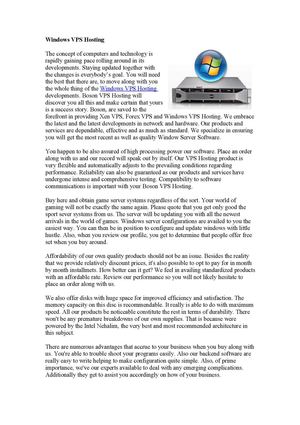 Cheap VPS Server from Bosonvps with Instant activation VPS