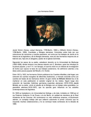 Biografía de los hermanos Grimm
