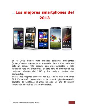 Los mejores celulares del 2013