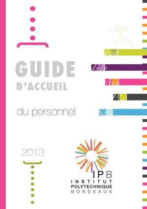 Guide d'accueil du personnel IPB