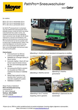 PathPro Sneeuwschuiver voor Gator