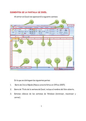 INTRODUCCIÓN A LA HOJA DE CÁLCULO EXCEL