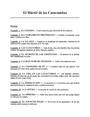 El martir de las Catatumbas