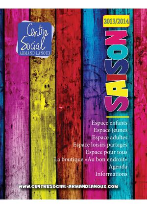 plaquette 2013 2014  centre social armand lanoux