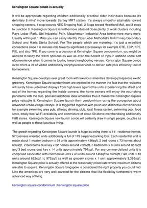 Kensington Square Condo was comfortably established on junction connected with Upper Paya Lebar as well as Jalan Lokam Road