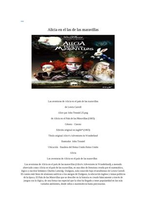 Alicia en el pais de las maravillas