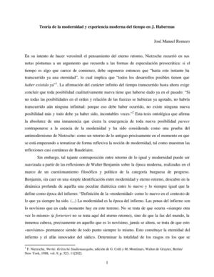 TEORIA DE LA MODERNIDAD Y EXPERIENCIA MODERNA 