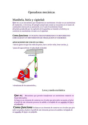 operadoras mecanicas 