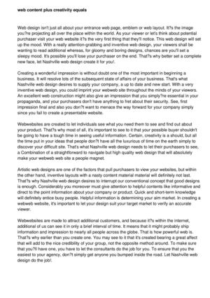 Nashville Web Design: Now Brought You A Creative And Easy To Navigate Website
