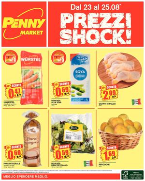 Penny Market dal 23 agosto al 1 settembre 2013
