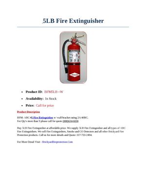 5LB Fire Extinguisher