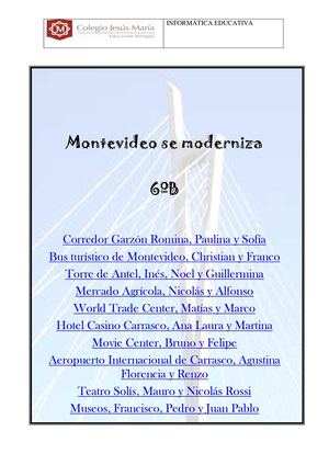 Montevideo se moderniza