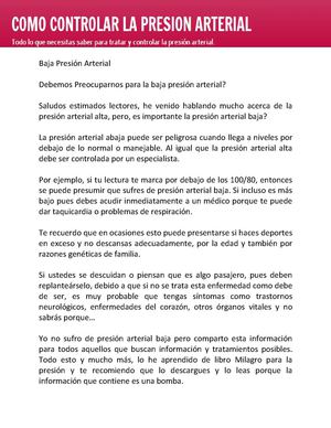 La presión arterial es muy peligrosa