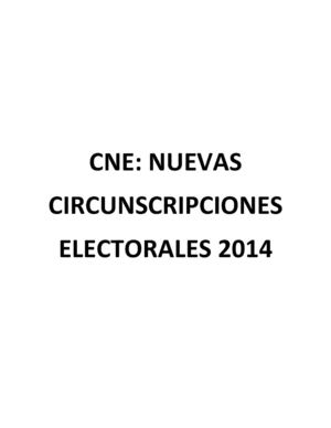 Circunscripciones Electorales 2014