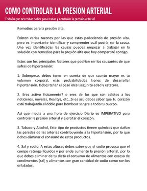 Cómo saber cuándo la presión arterial es alta Cómo saber cuándo la presión arterial es alta